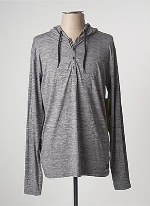 Sweat-shirt à capuche gris HERO BY JOHN MEDOOX pour homme