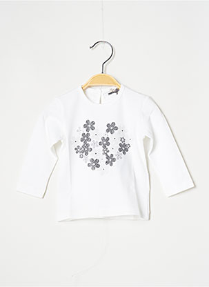 T-shirt blanc J.O MILANO pour fille