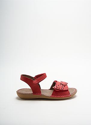 Sandales/Nu pieds rouge KICKERS pour fille