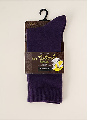 Chaussettes violet LE BOURGET pour femme
