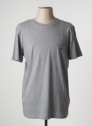 T-shirt gris SQUARE UP pour homme