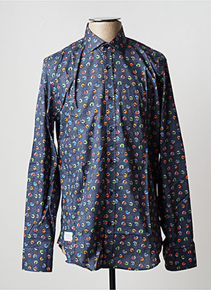 Chemise manches longues bleu A FISH NAMED FRED pour homme