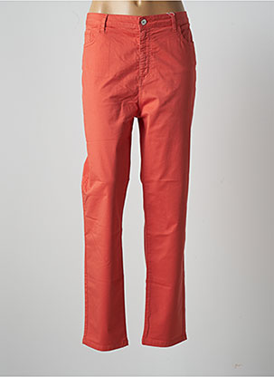 Pantalon droit orange FRED SABATIER pour femme