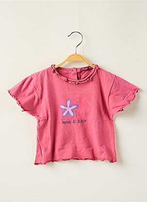 T-shirt rose MISS P.BOY pour fille