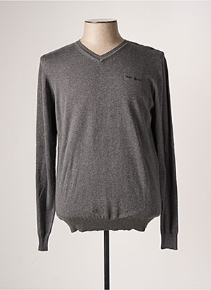 Pull gris TEDDY SMITH pour homme
