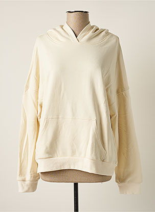 Sweat-shirt à capuche beige GRACE & MILA pour femme