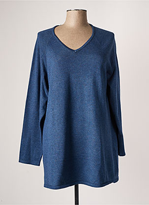 Pull tunique bleu CISO pour femme