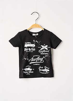 T-shirt noir J.O MILANO pour garçon
