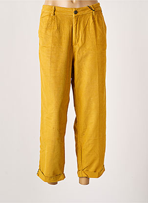Pantalon 7/8 jaune FREEMAN T.PORTER pour femme
