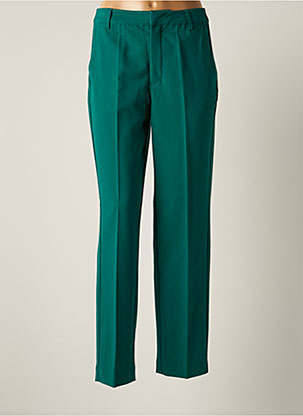 Pantalon droit vert KAFFE pour femme
