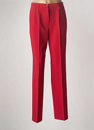 Pantalon droit rouge SAINT HILAIRE pour femme