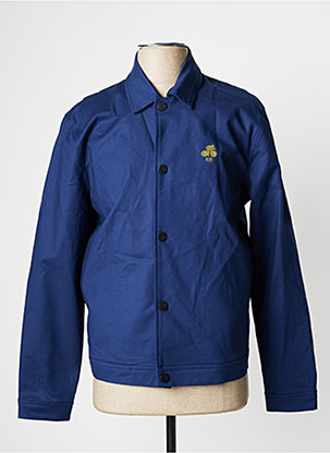 Veste Casual Fermeture Boutonnée Sur Le Devant Bleu Salsa Homme