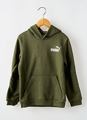 Sweat-shirt À Capuche Col Rond Vert Puma Garçon 2536583-vert00